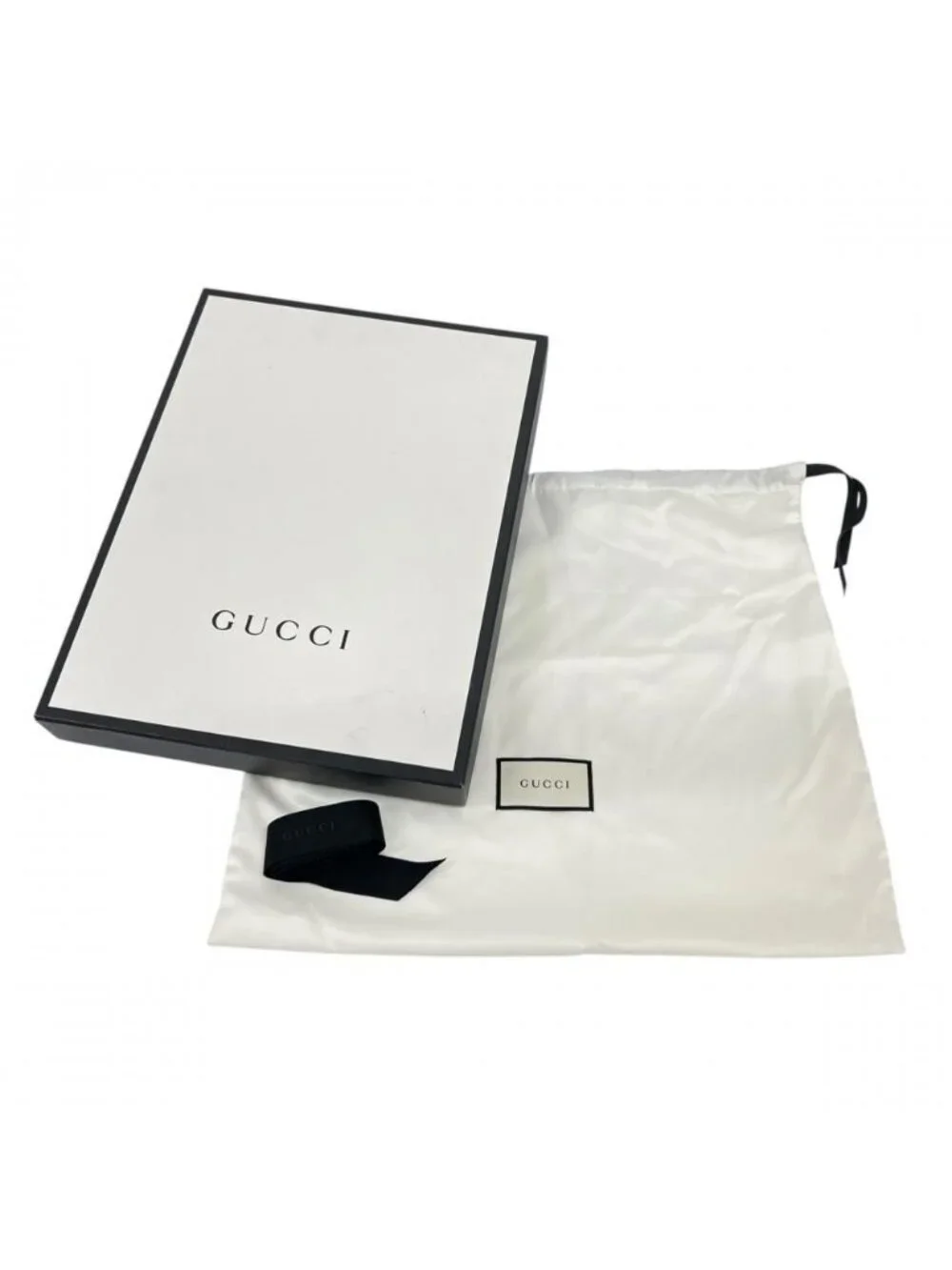 Gucci Clutch Embossed Logo XL Leather